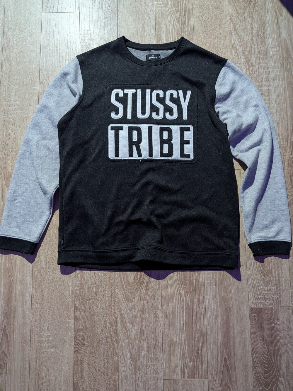 Vintage Stussy Tribe Black Crewneck